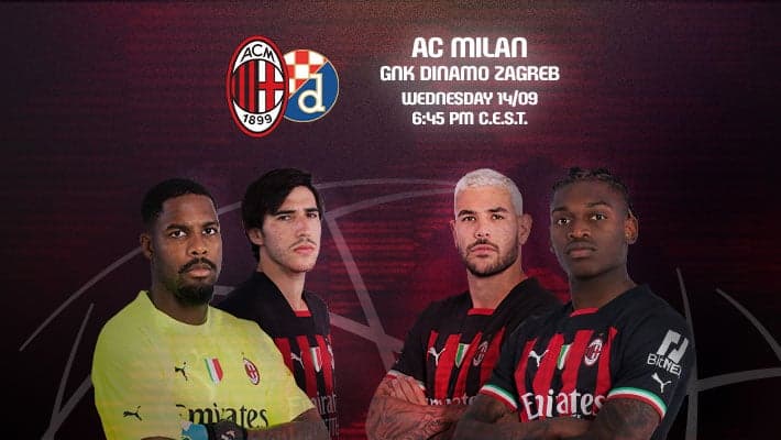 AC MILAN v DINAMO ZAGREB: THE CHAMPIONS LEAGUE RETURNS TO SAN SIRO