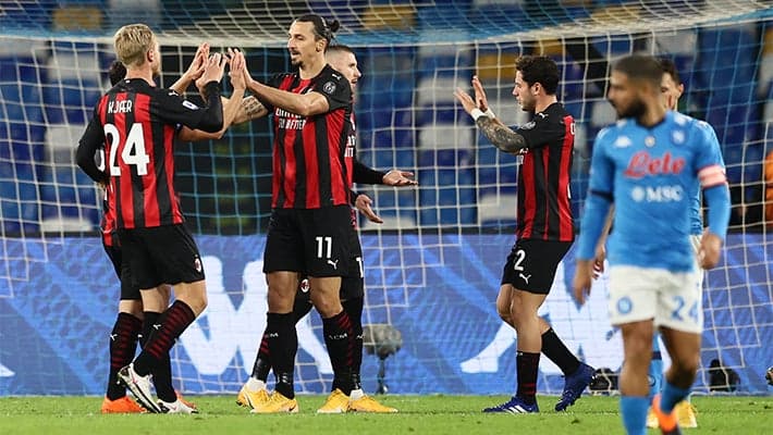 IBRA DOUBLE INSPIRES AC MILAN WIN