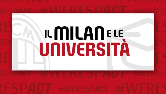 AC MILAN AND UNIVERSITIES: ANOTHER SEASON OF SYNERGY OVER