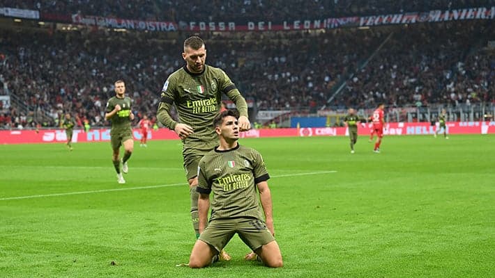 AC MILAN EASE TO VICTORY OVER MONZA